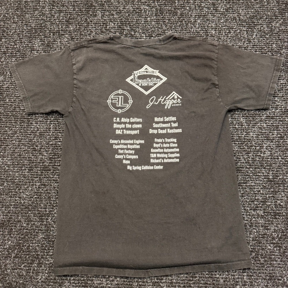 West Texas Rod Run 50th Annual Graphic T-Shirt Black Vintage Car Hot Rod Mens M - Picture 2 of 9
